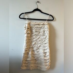 Massimo Dutti Petal Layered Mini Dress
